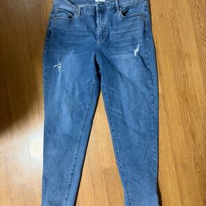 Nicole Miller Distressed Boyfriend Jeans